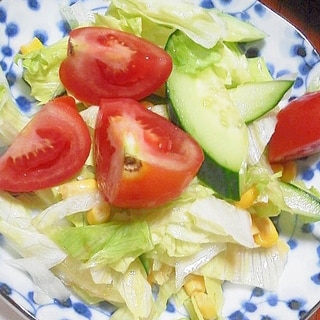 簡単生野菜サラダ